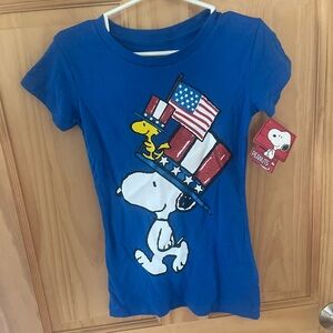 New With Tags, Girls Size Small Peanuts With Snoopy on it T-Shirt